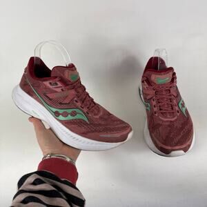 Saucony Guide 16 Athletic Shoes Women's 9.5 Soot Sprig Low Top Running Sneakers